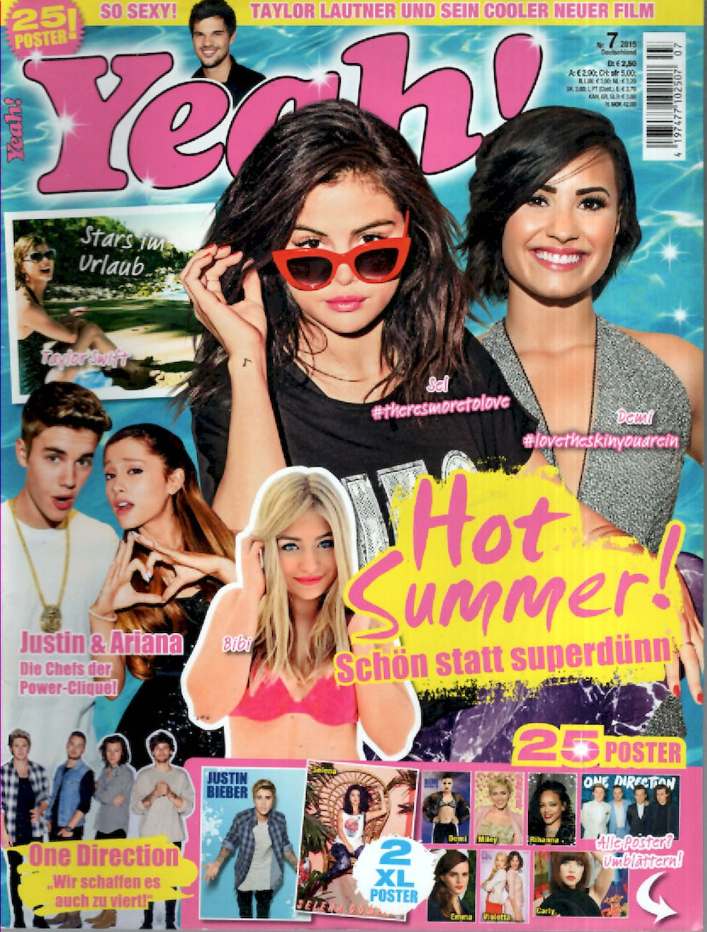 Yeah Magazin Deutschland 2015-07 Selena Gomez Demi Lovato Bibi
