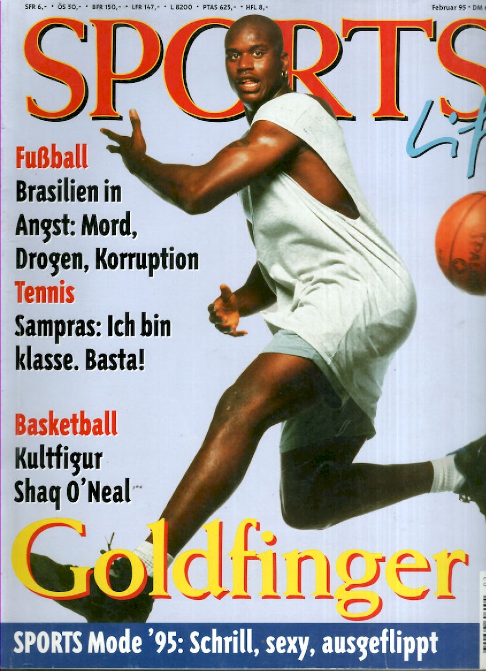 Sports Live Magazin Deutschland 1995-02 Shaquille O'Neal Pete Sampras