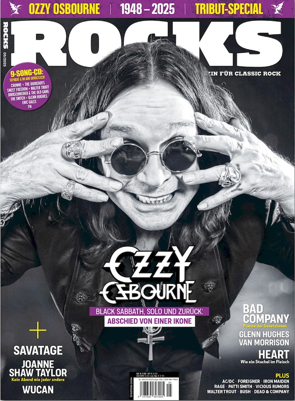 Rocks Magazin Deutschland 2025-05 Ozzy Osbourne #108 + CD