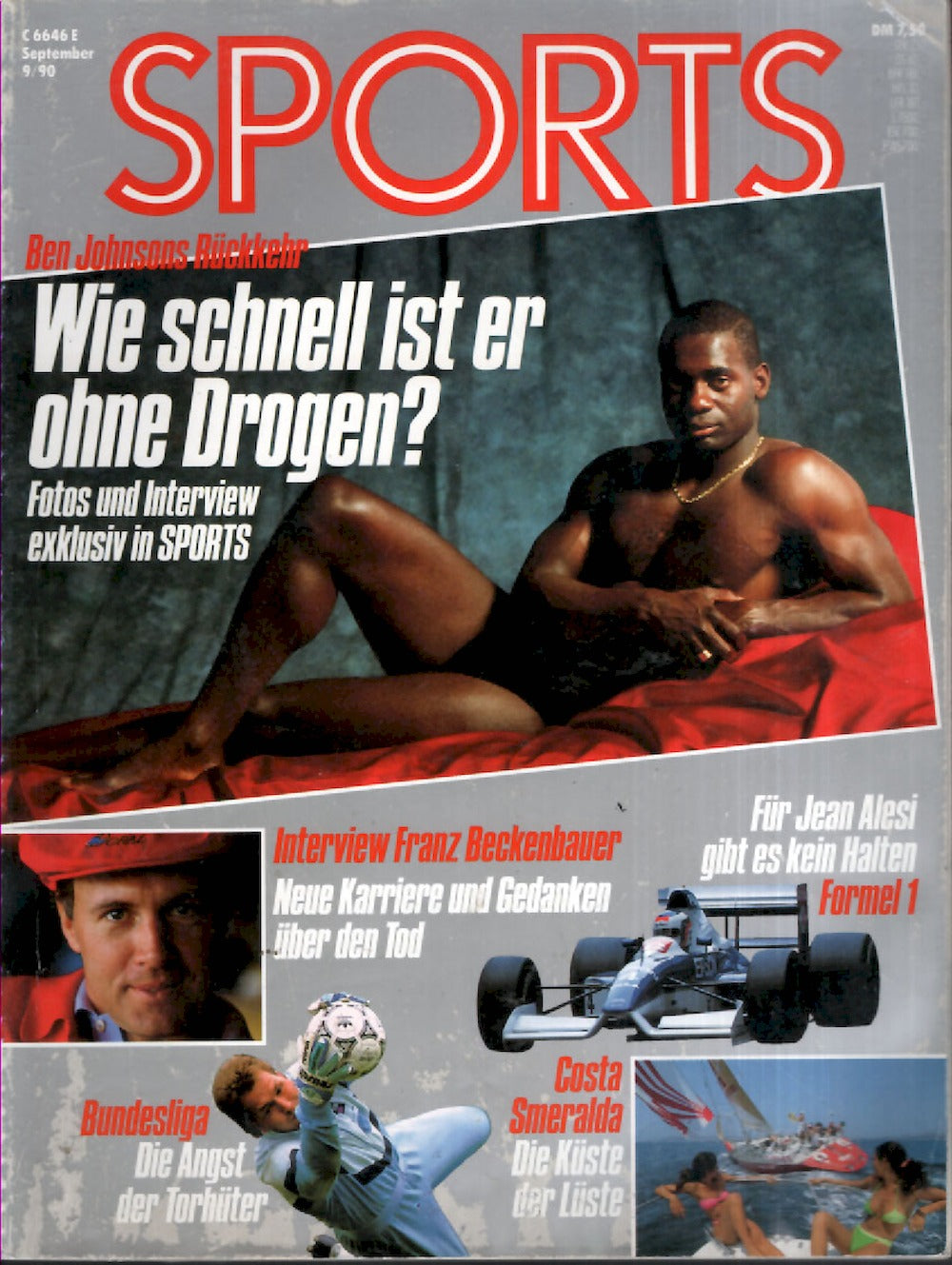 Sports Magazin Deutschland 1990-09 Ben Johnson Franz Beckenbauer