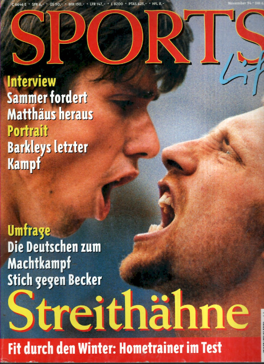 Sports Live Magazin Deutschland 1994-11 Michael Stich Boris Becker