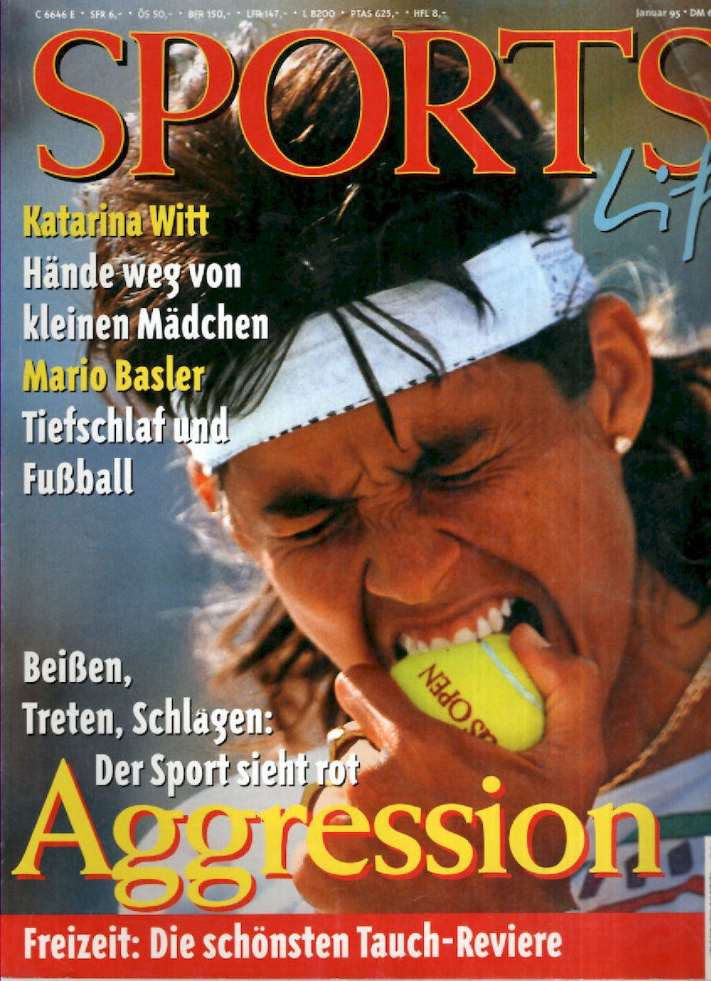 Sports Live Magazin Deutschland 1995-01 Gigi Fernandez Katarina Witt
