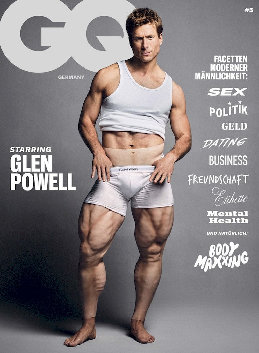 GQ Magazin Deutschland 2025-05 Glen Powell Cardi B