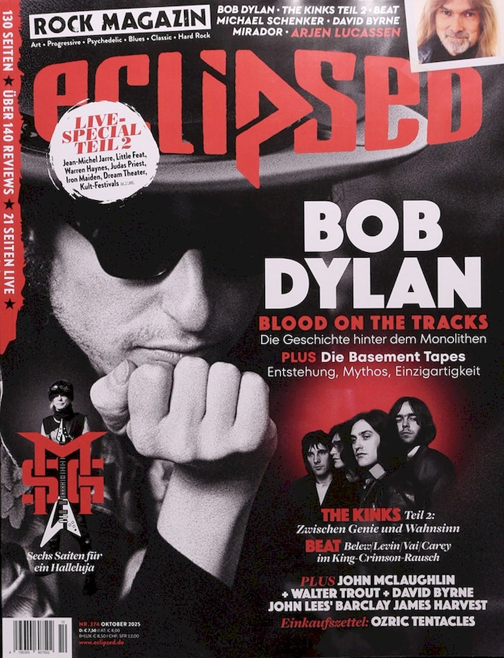Eclipsed Magazin Deutschland 2025-10 Bob Dylan The Kinks #274