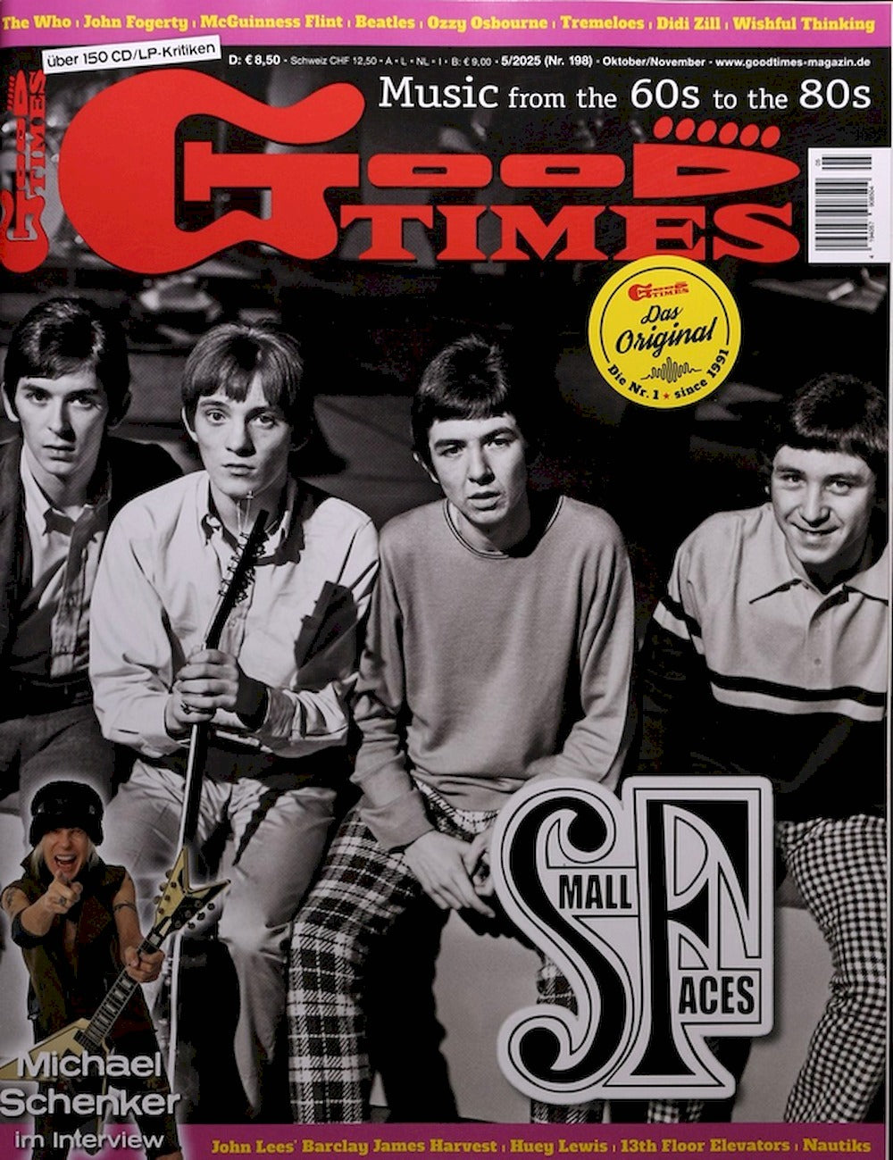 Good Times Magazin Deutschland 2025-05 Small Faces Michael Schenker