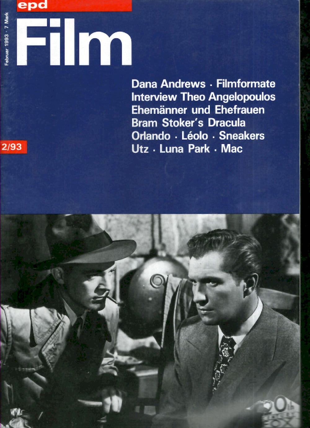 EPD Film Magazin Deutschland 1993-02 Dana Andrews Vincent Price