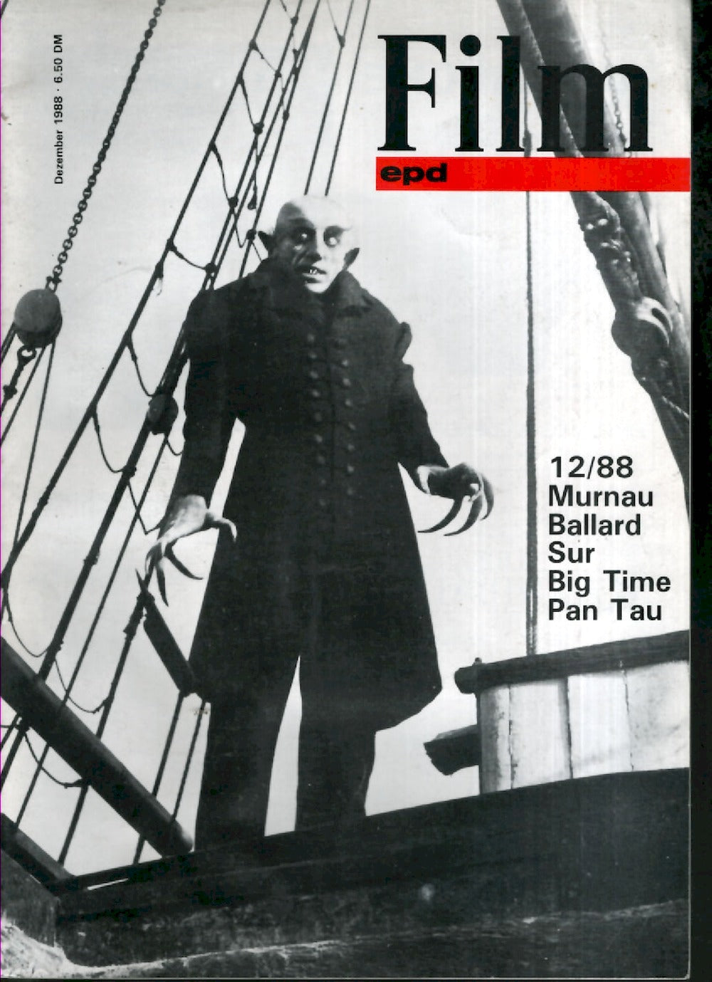 EPD Film Magazin Deutschland 1988-12 Max Schreck Nosferatu