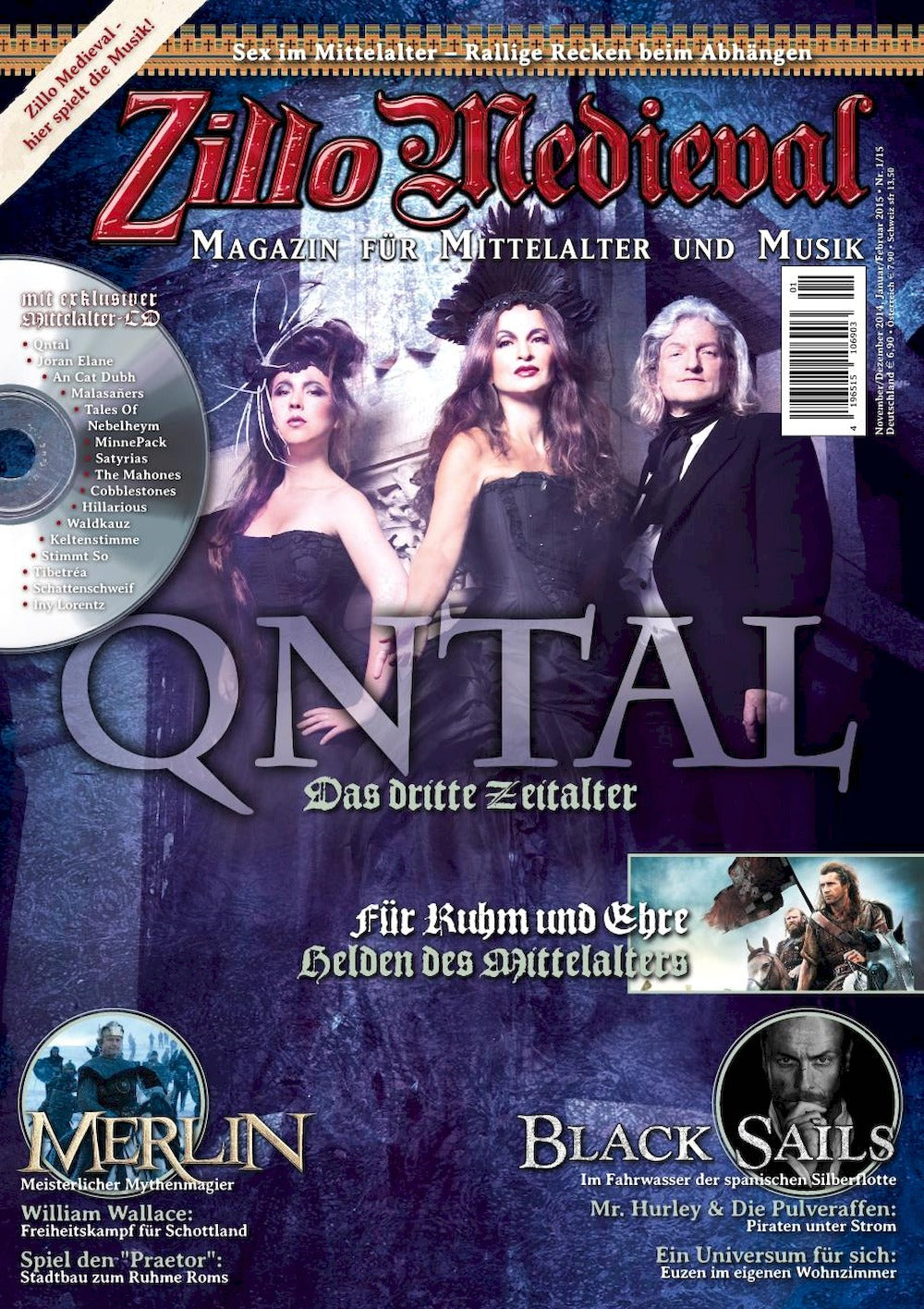 Zillo Medieval Magazin Deutschland 2015-06 Nachtgeschrei Versengold Nam