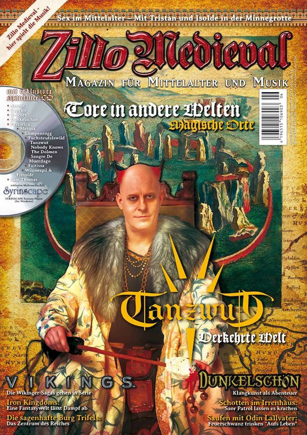 Zillo Medieval Magazin Deutschland 2014-06 Tanzwut Saor Patrol