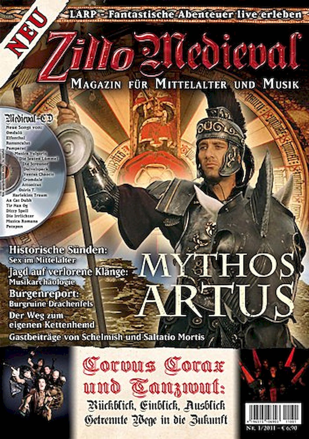 Zillo Medieval Magazin Deutschland 2011-01 Corvus Corax Saltatio Mortis
