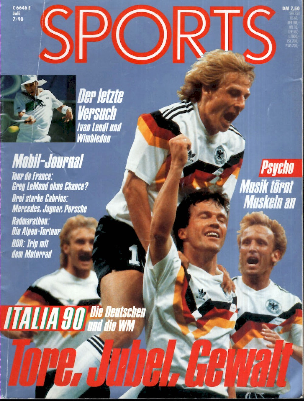 Sports Magazin Deutschland 1990-07 Jürgen Klinsmann Lothar Matthäus