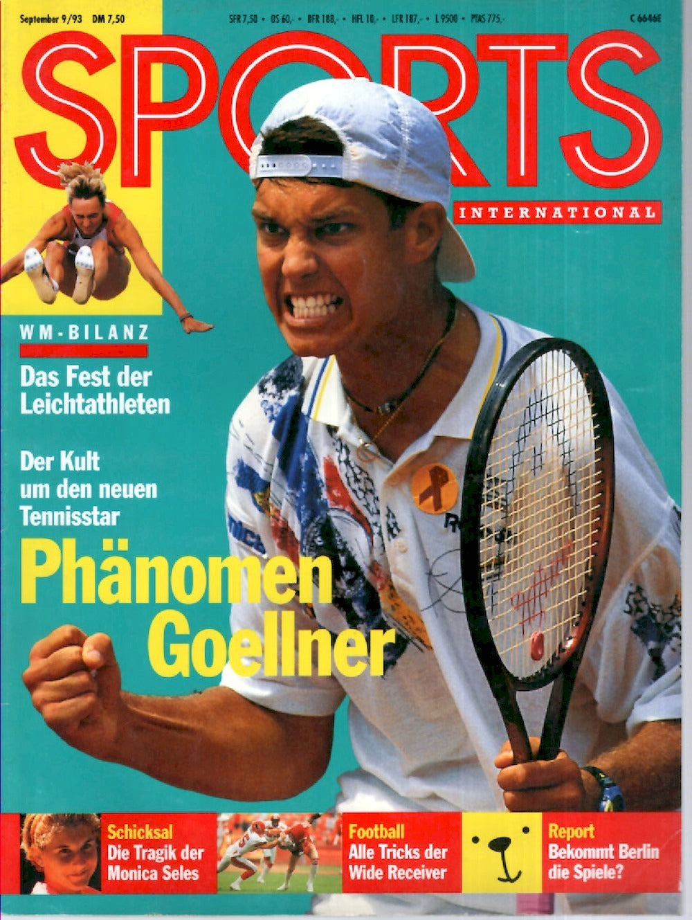 Sports International Magazin Deutschland 1993-09 Marc-Kevin Goellner Monica Seles