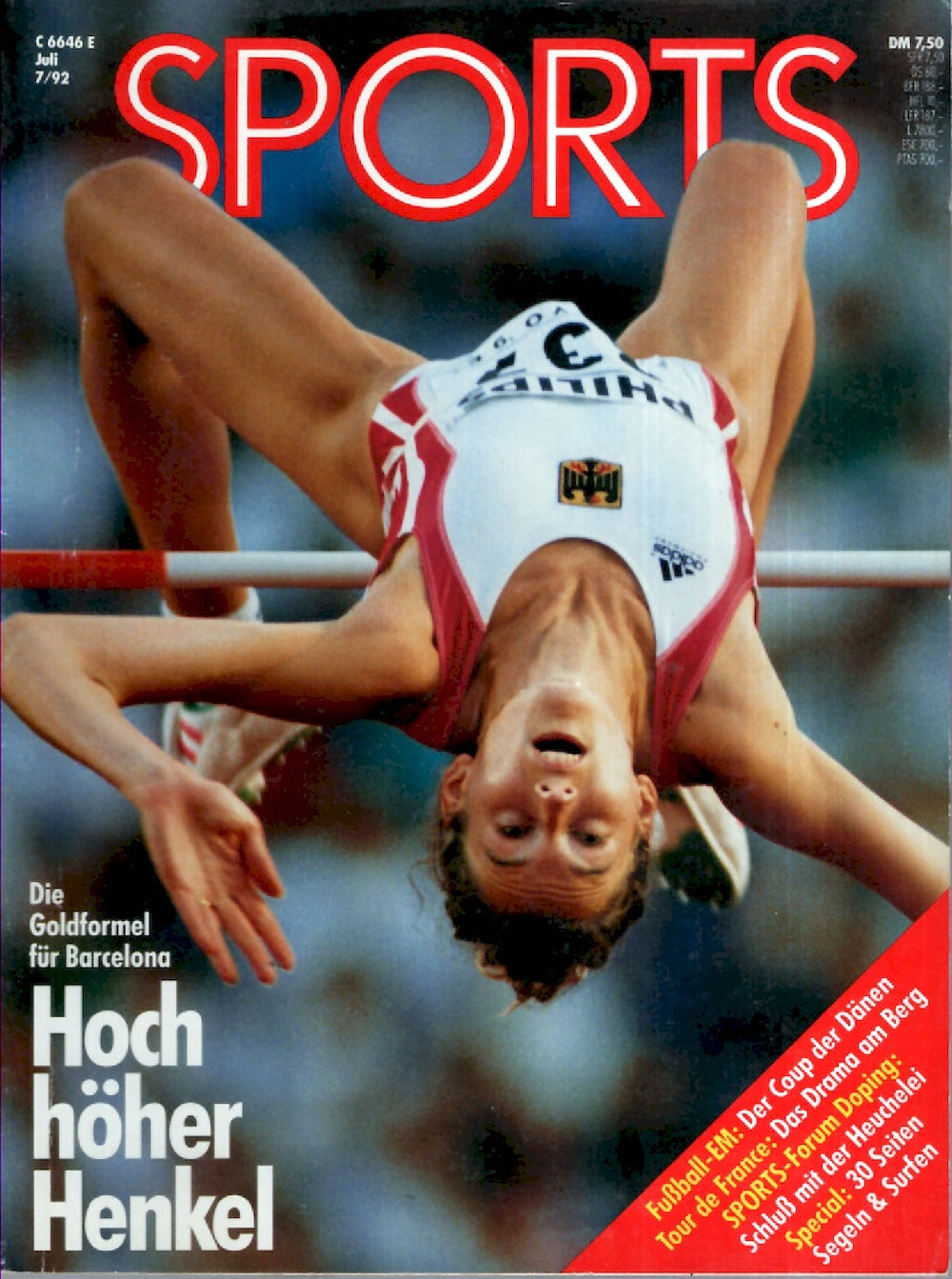 Sports Magazin Deutschland 1992-07 Heike Henkel Dan O'Brien