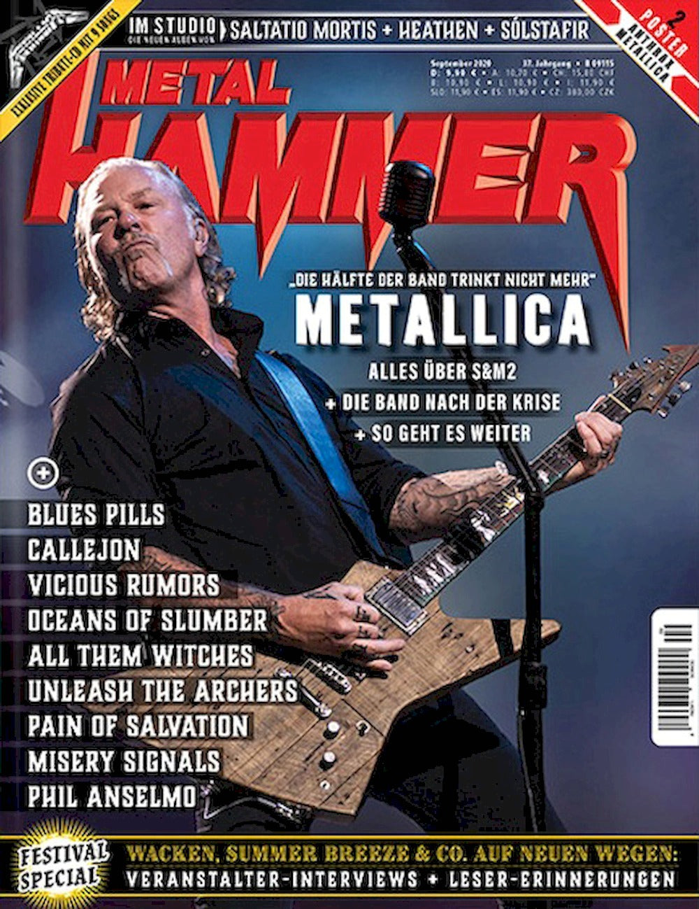 Metal Hammer Magazin Deutschland 2020-09 Metallica James Hetfield