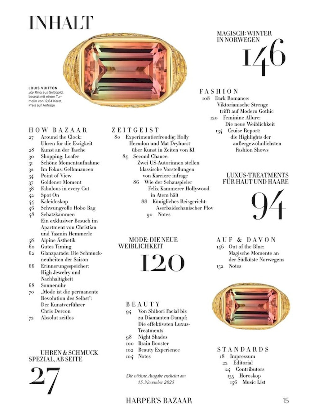 Harpers Bazaar Magazin Deutschland 2025-11 Annie Arnander
