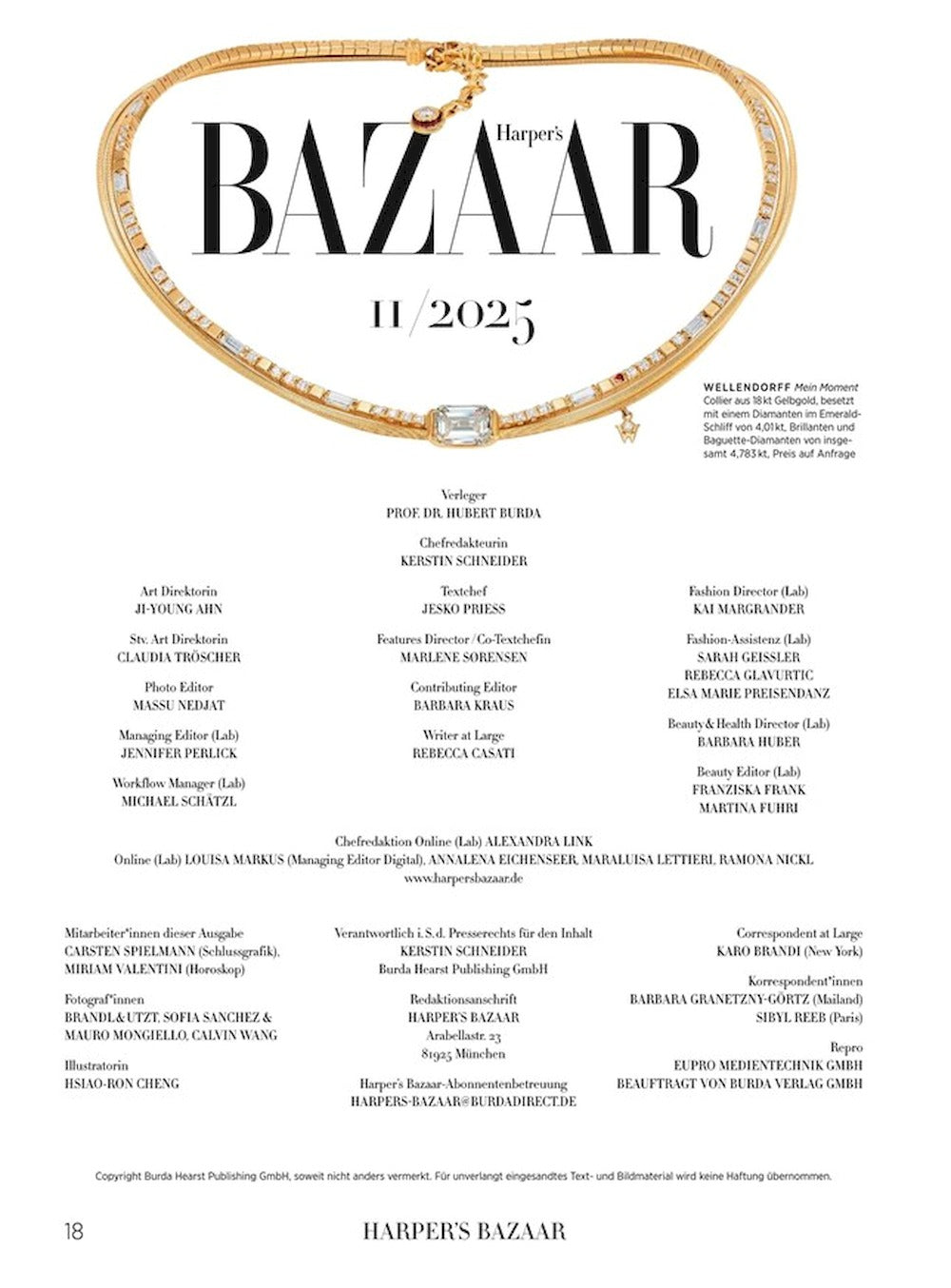 Harpers Bazaar Magazin Deutschland 2025-11 Annie Arnander