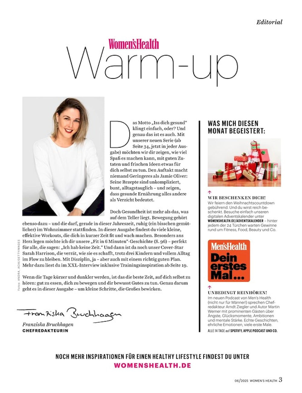 Womens Health Magazin Deutschland 2025-06 Sarah Harrison