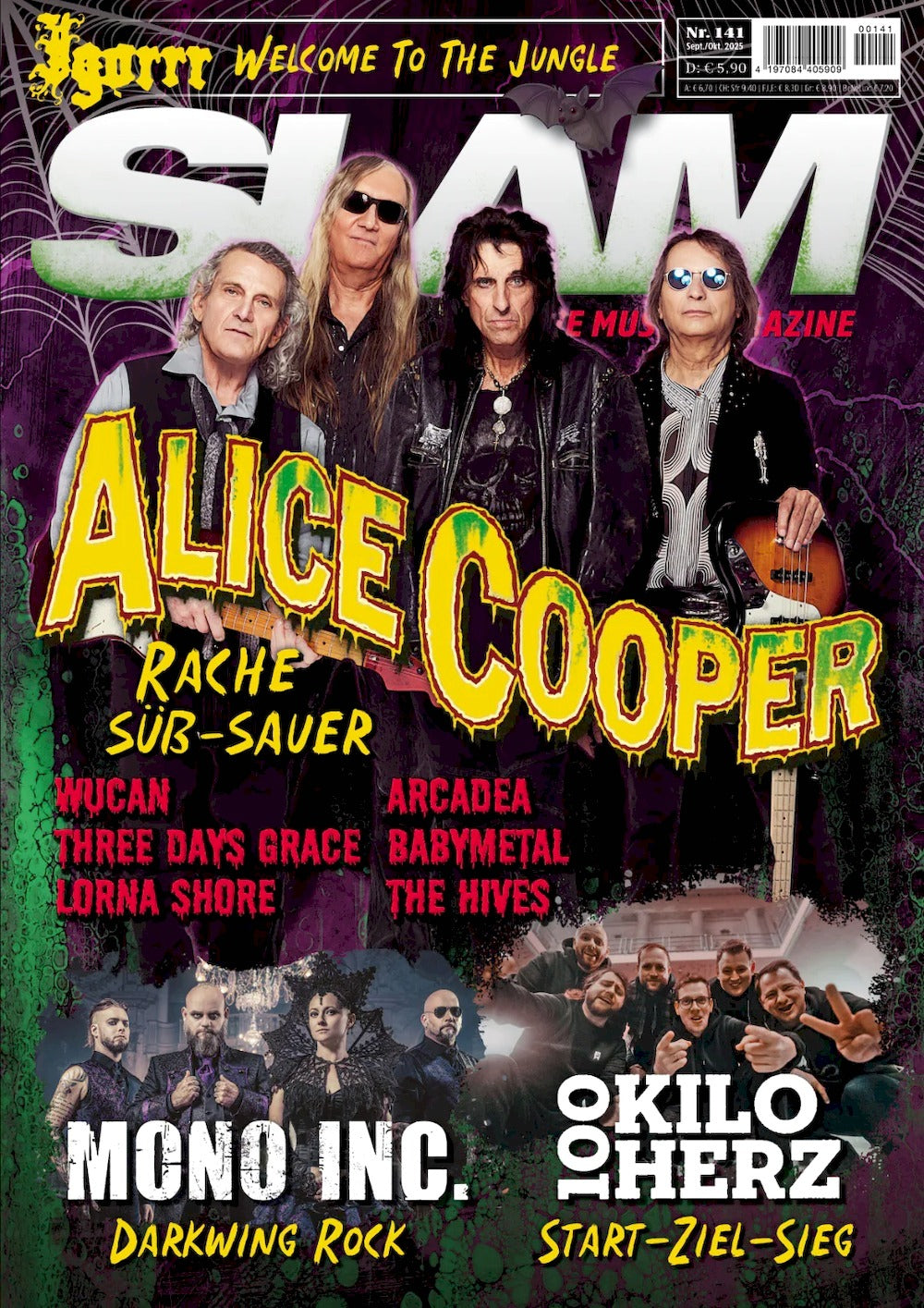 Slam Magazin Österreich 2025 #141 Alice Cooper Mono Inc Wucan