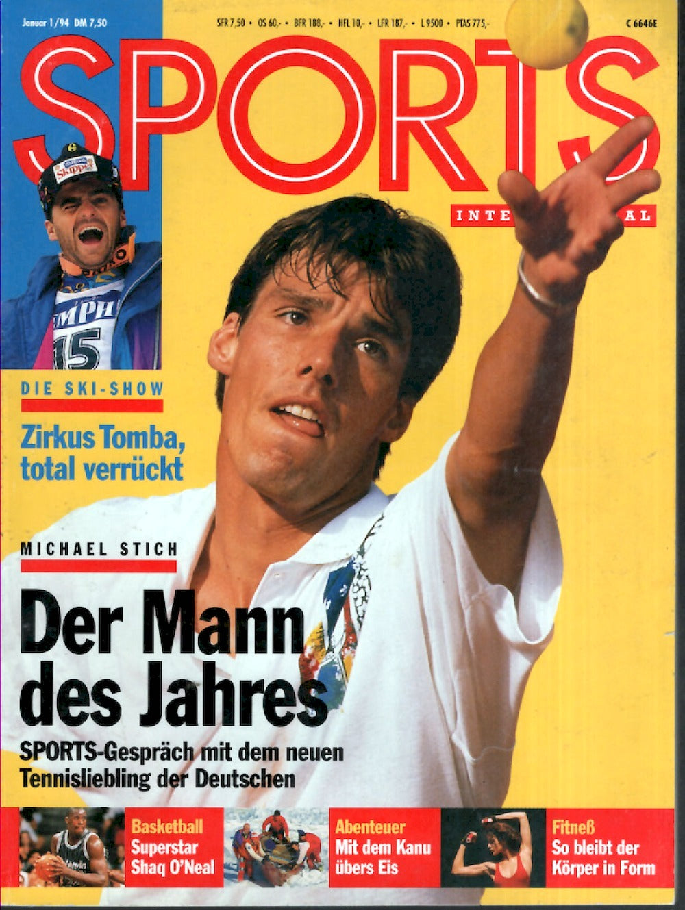 Sports International Magazin Deutschland 1994-01 Michael Stich Alberto Tomba