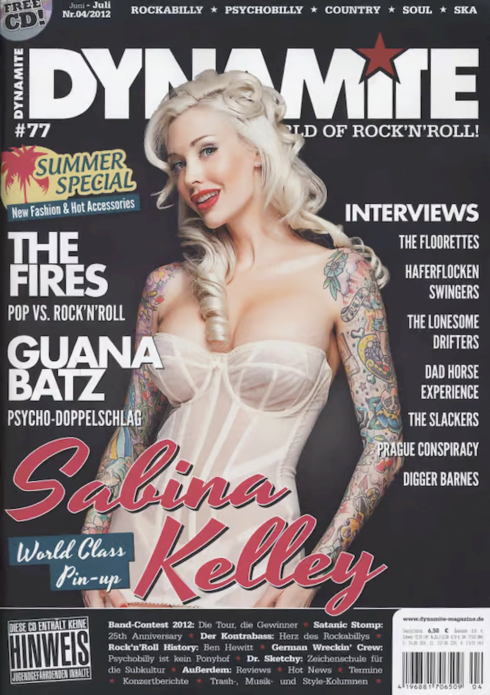 Dynamite Magazin Deutschland 2012-04 Sabina Kelley The Fires Guana Batz #77