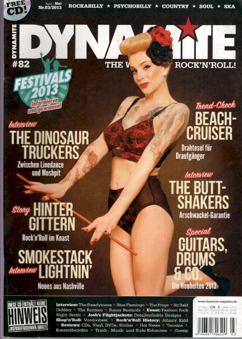 Dynamite Magazin Deutschland 2013-03 Belle La Donna The Dinosaur Truckers #82
