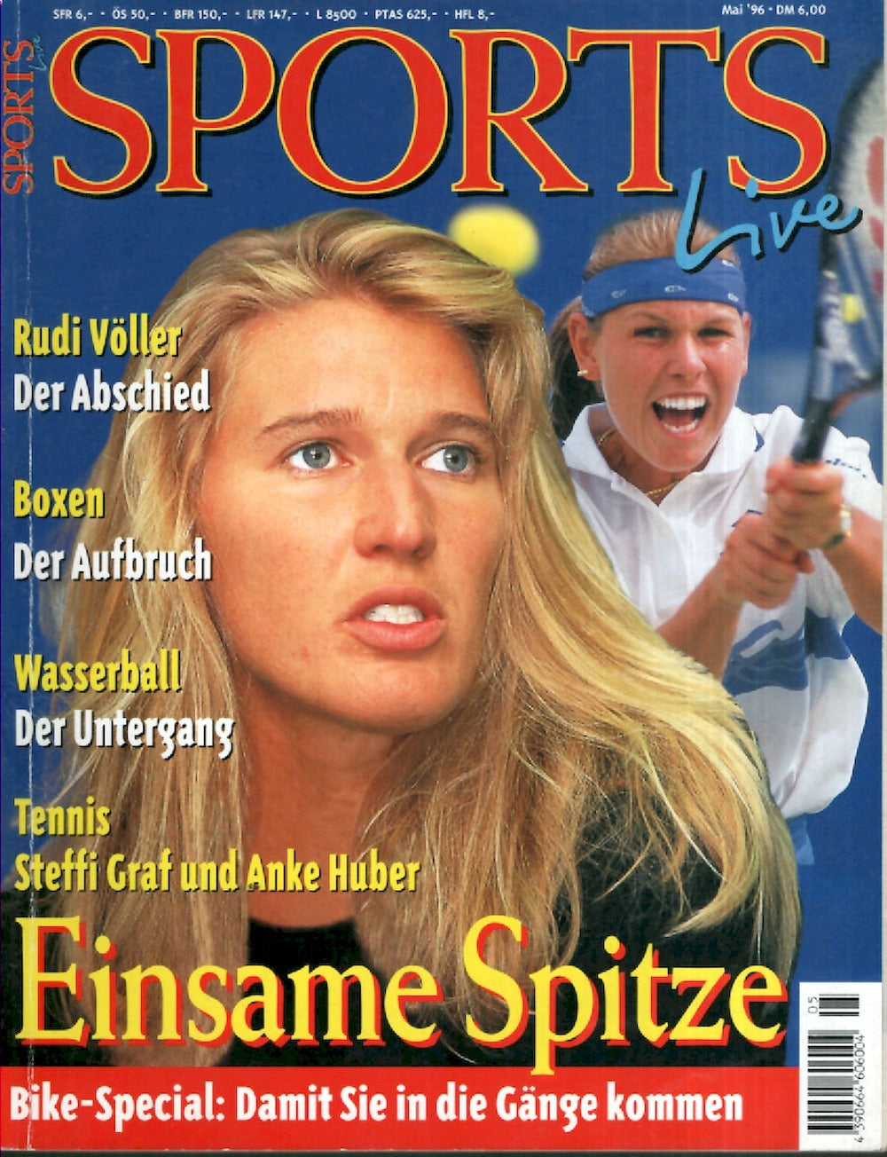 Sports Live Magazin Deutschland 1996-05 Steffi Graf Anke Huber