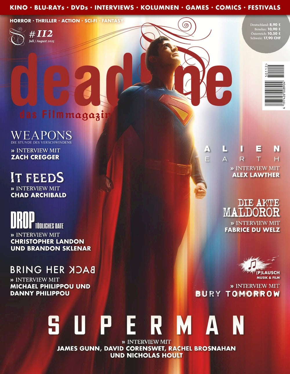 Deadline Magazin Deutschland 2025 #112 James Gunn David Corenswet
