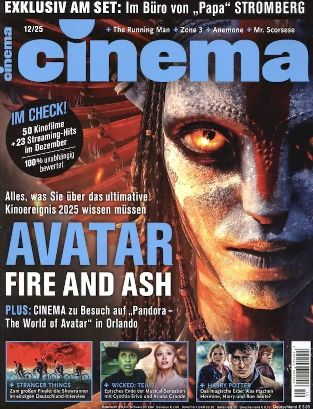 Cinema Magazin Deutschland 2025-12 Avatar Wicked Harry Potter