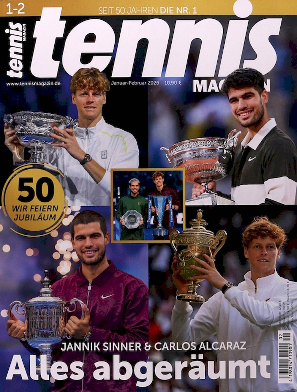 Tennis Magazin Deutschland 2026-01+02 Carlos Alcaraz Jannik Sinner