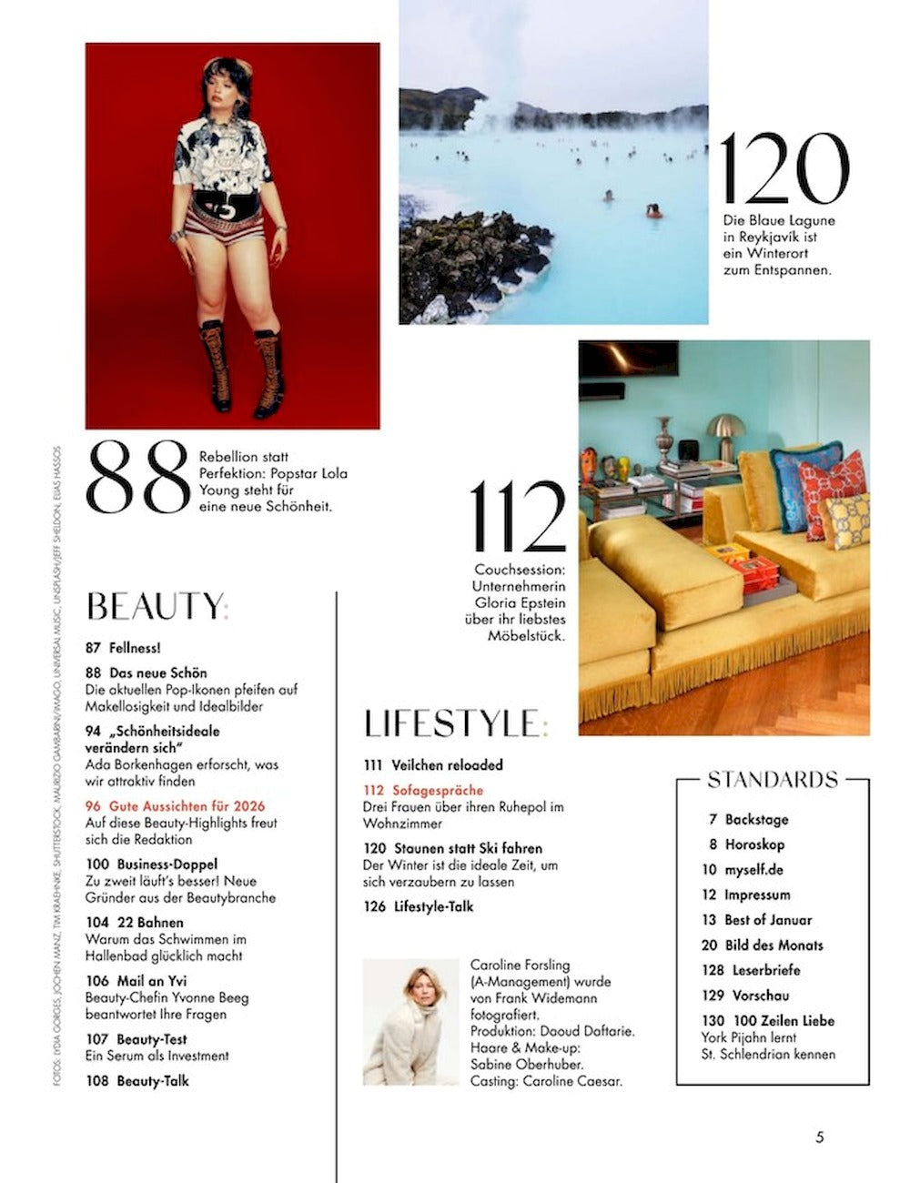 Myself Magazin Deutschland 2026-01 Caroline Forsling