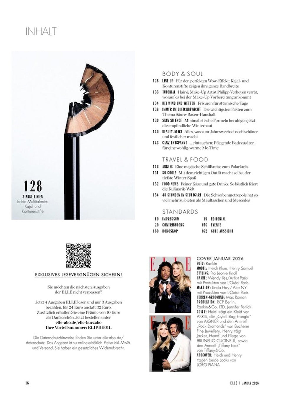 Elle Magazin Deutschland 2026-01 Heidi Klum Henry Samuel