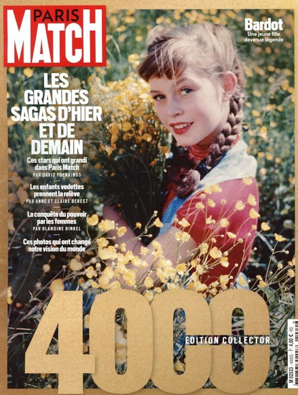 Paris Match Magazin Frankreich 2025 #4000 Brigitte Bardot
