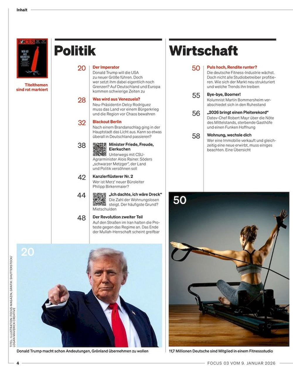 Focus Magazin Deutschland 2026-03 Trump USA Venezuela