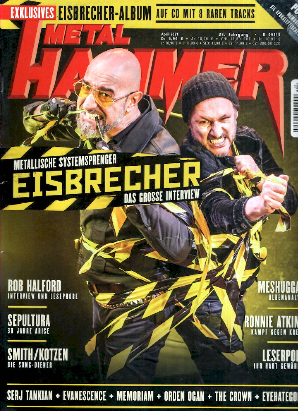 Metal Hammer Magazin Deutschland 2021-04 Eisbrecher Memoriam + Poster