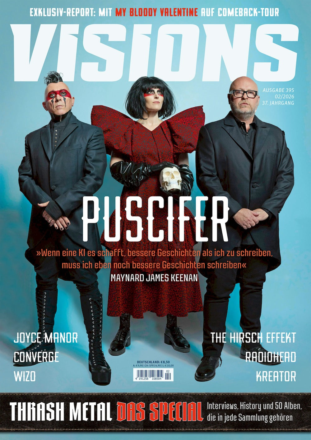 Visions Magazin Deutschland 2026-02 Puscifer My Bloody Valentine Gossip #395