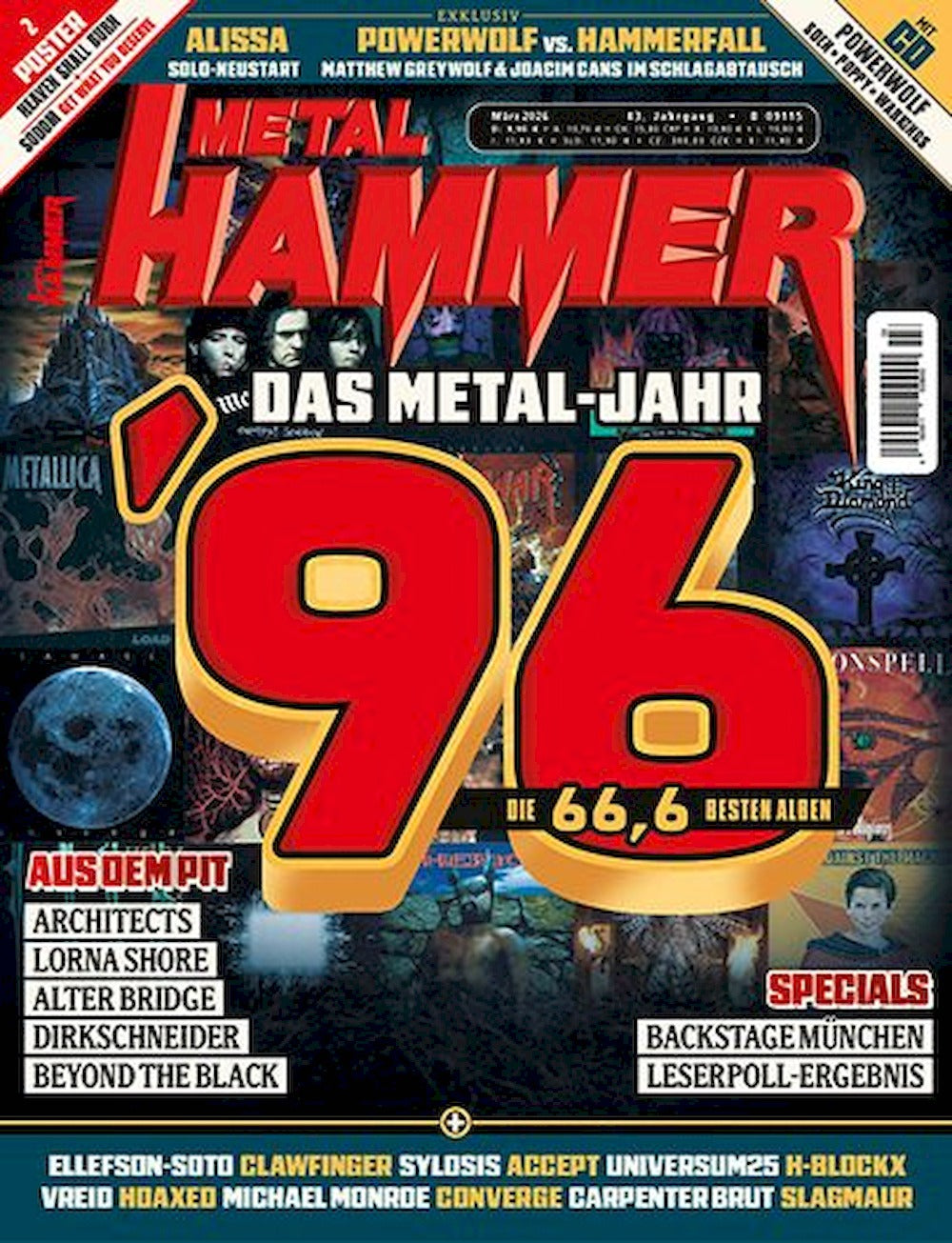 Metal Hammer Magazin Deutschland 2026-03 1996 Powerwolf Hammerfall