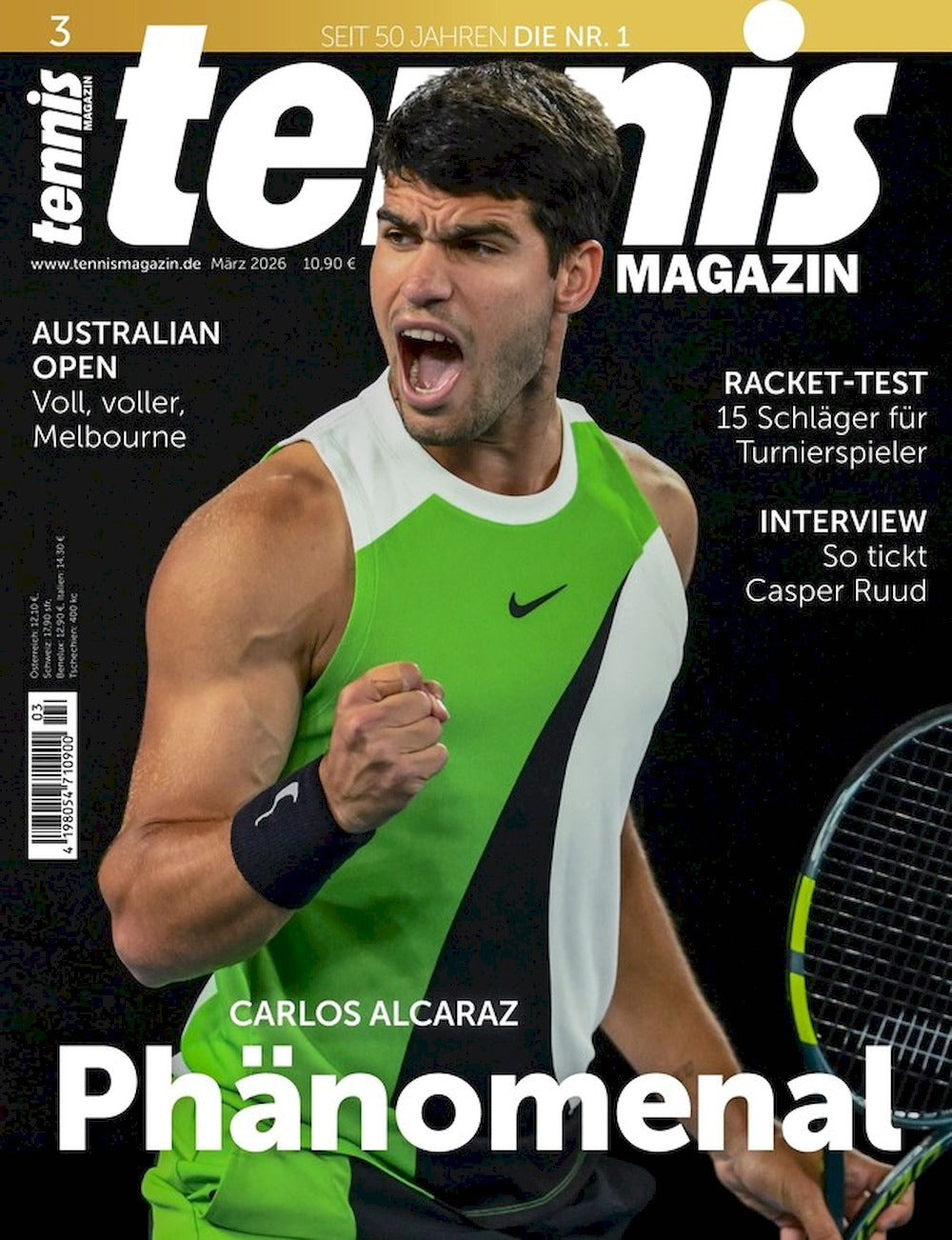 Tennis Magazin Deutschland 2026-03 Carlos Alcaraz