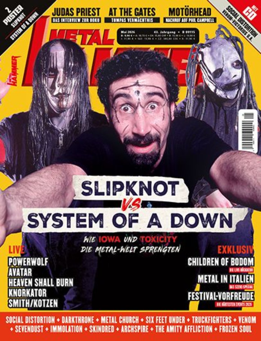 Metal Hammer Magazin Deutschland 2026-05 Serj Tankian Slipknot System Of A Down