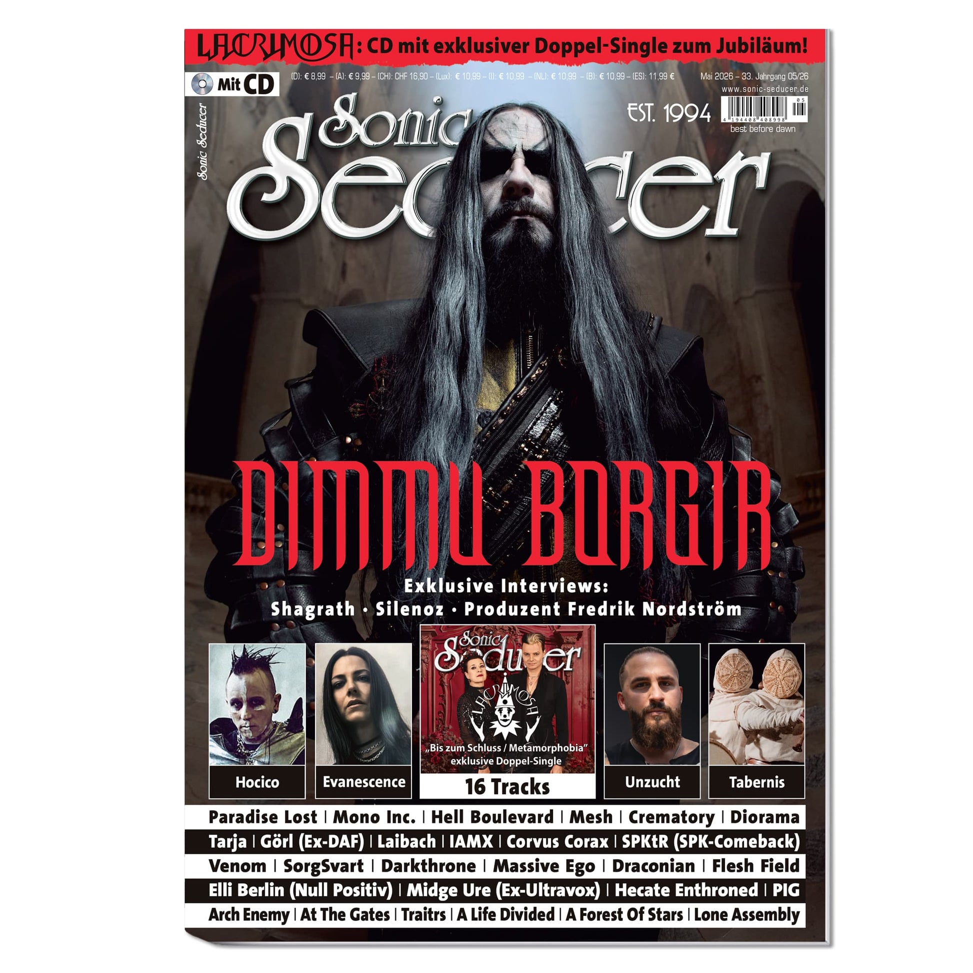 Sonic Seducer Magazin Deutschland 2026-05 Dimmu Borgir Amy Lee Tilo Wolff Fredrik Nordström Shagrath