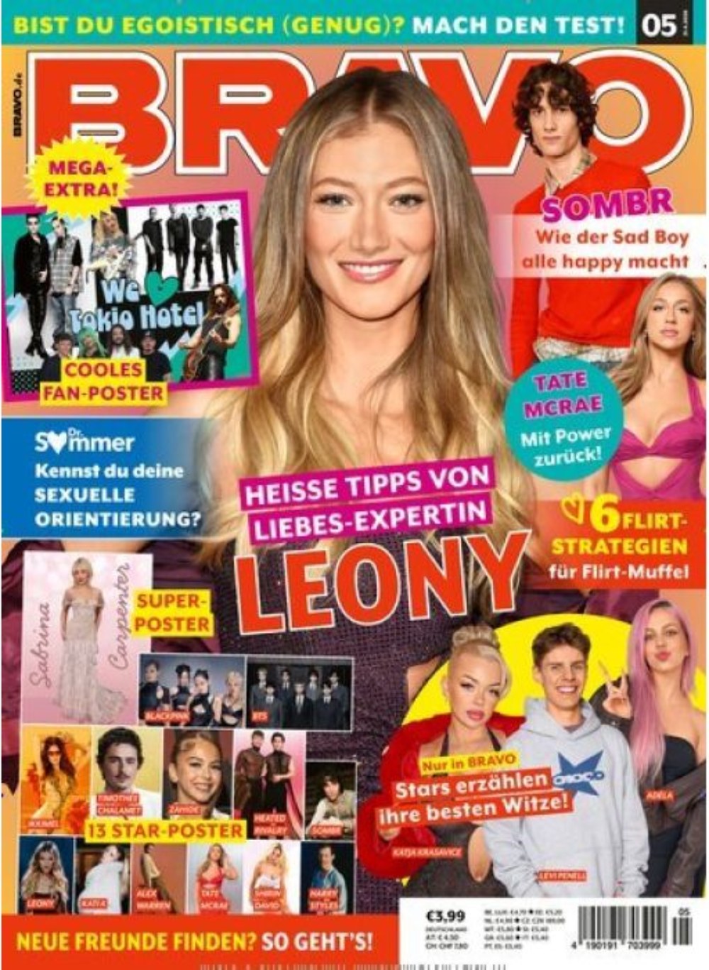 Bravo Magazin Deutschland 2026-05 Leonie Tate McRae Timothée Chalamet Sombr