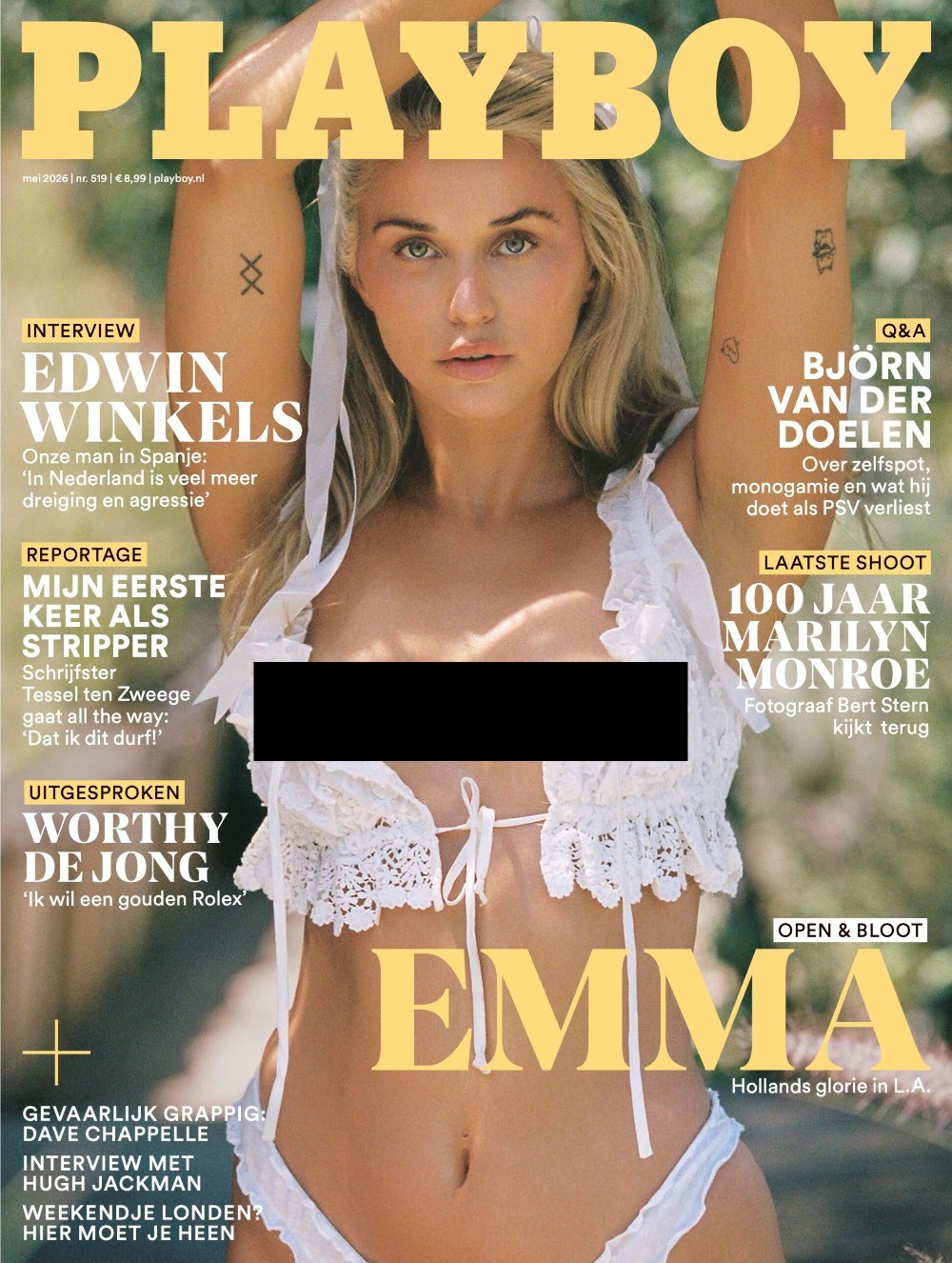 Playboy Magazin Niederlande 2026-05 Emma Edwin Winkels Björn Van Der Doelen Worthy De Jong
