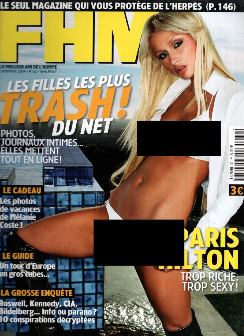FHM Magazin Frankreich 2004-09 Paris Hilton Mélanie Coste #62
