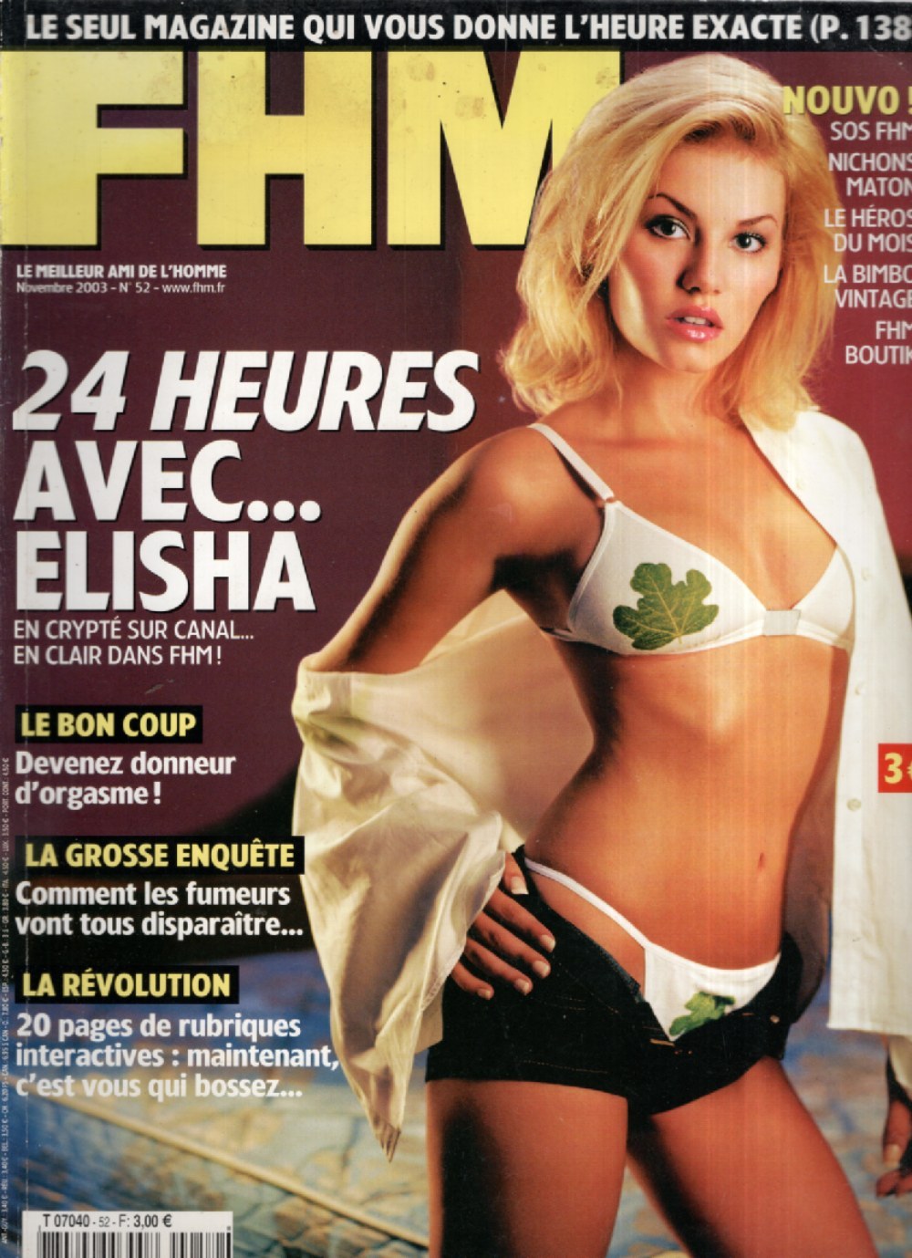 FHM Magazin Frankreich 2003-11 Elisha #52