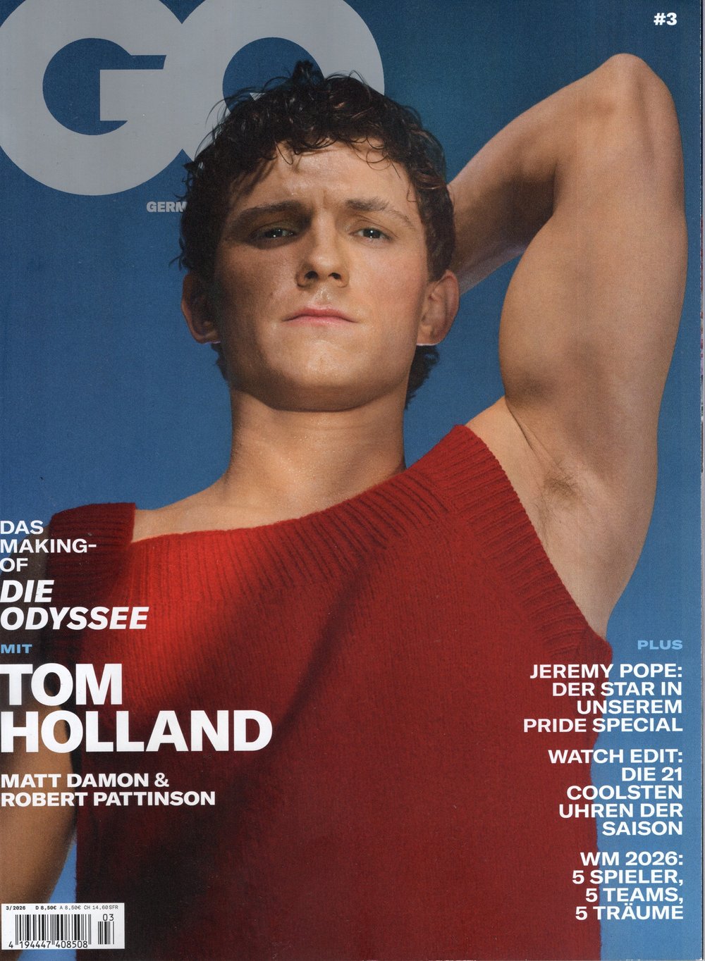 GQ Magazin Deutschland 2026-03 Tom Holland Matt Damon Robert Pattinson Jeremy Pope