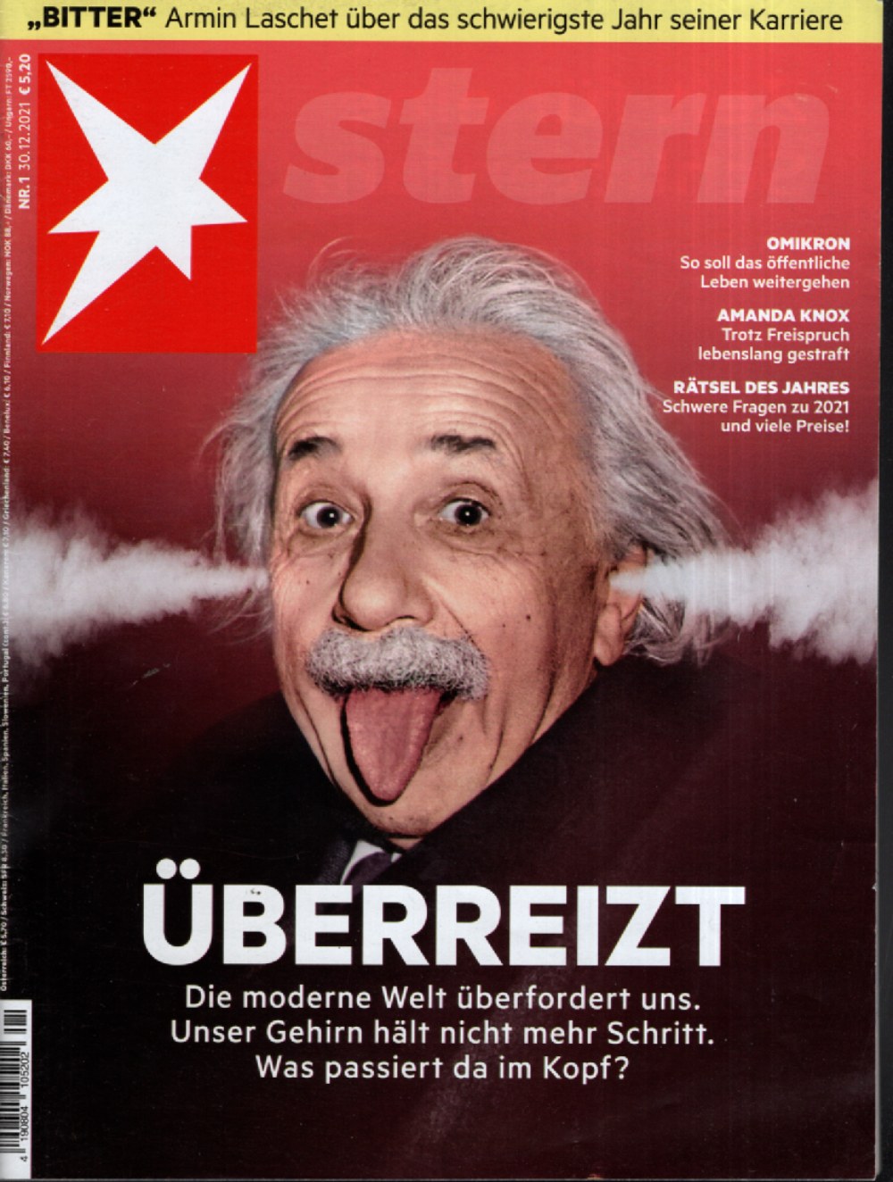 Stern Magazin Deutschland 2021-01 Albert Einstein Armin Laschet Amanda Knox