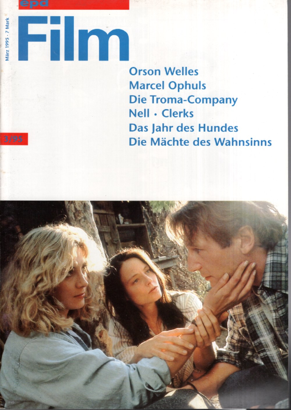 EPD Film Magazin Deutschland 1995-03 Jodie Foster Liam Neeson Natasha Richardson Orson Welles Marcel Ophuls