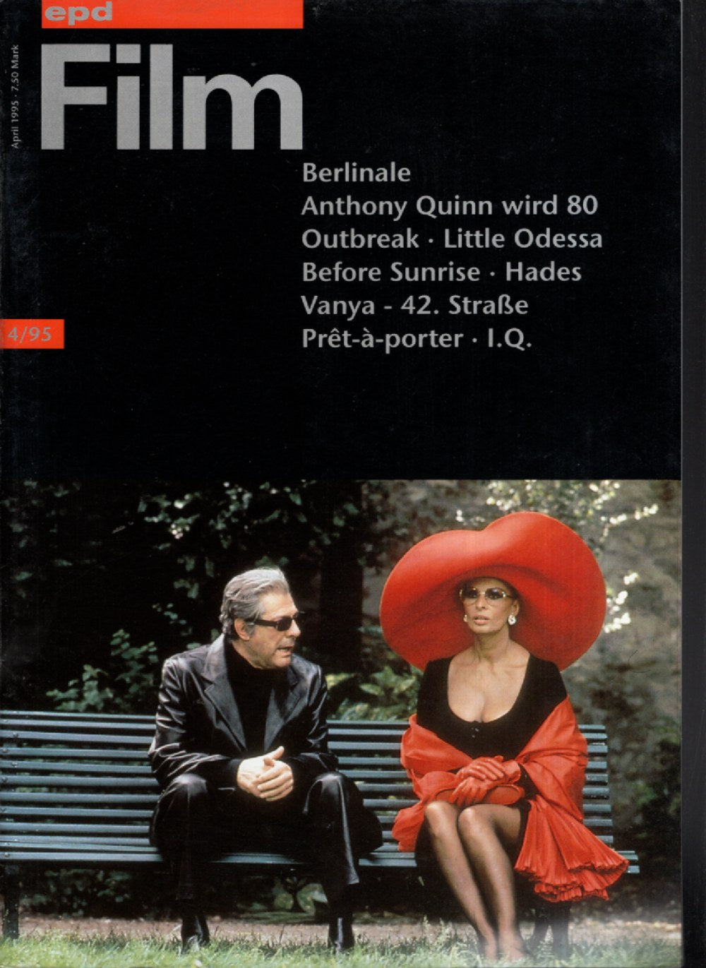 EPD Film Magazin Deutschland 1995-04 Marcello Mastroianni Sophia Loren Anthony Quinn