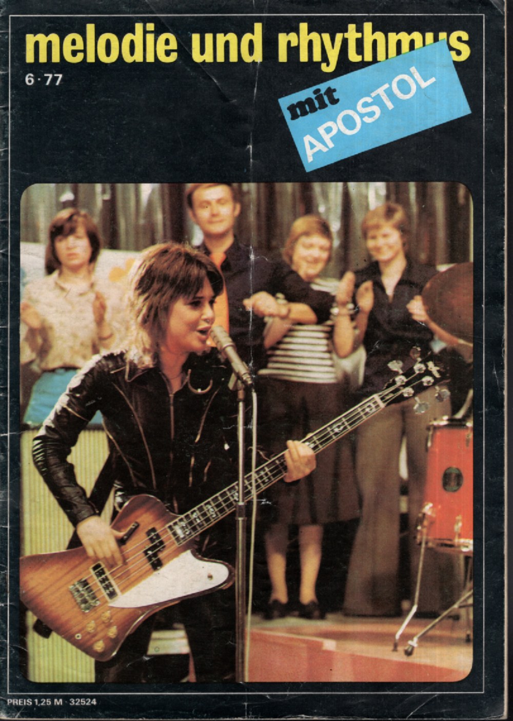 Melodie + Rhythmus Magazin Deutschland 1977-06 Suzi Quatro Apostol + Poster