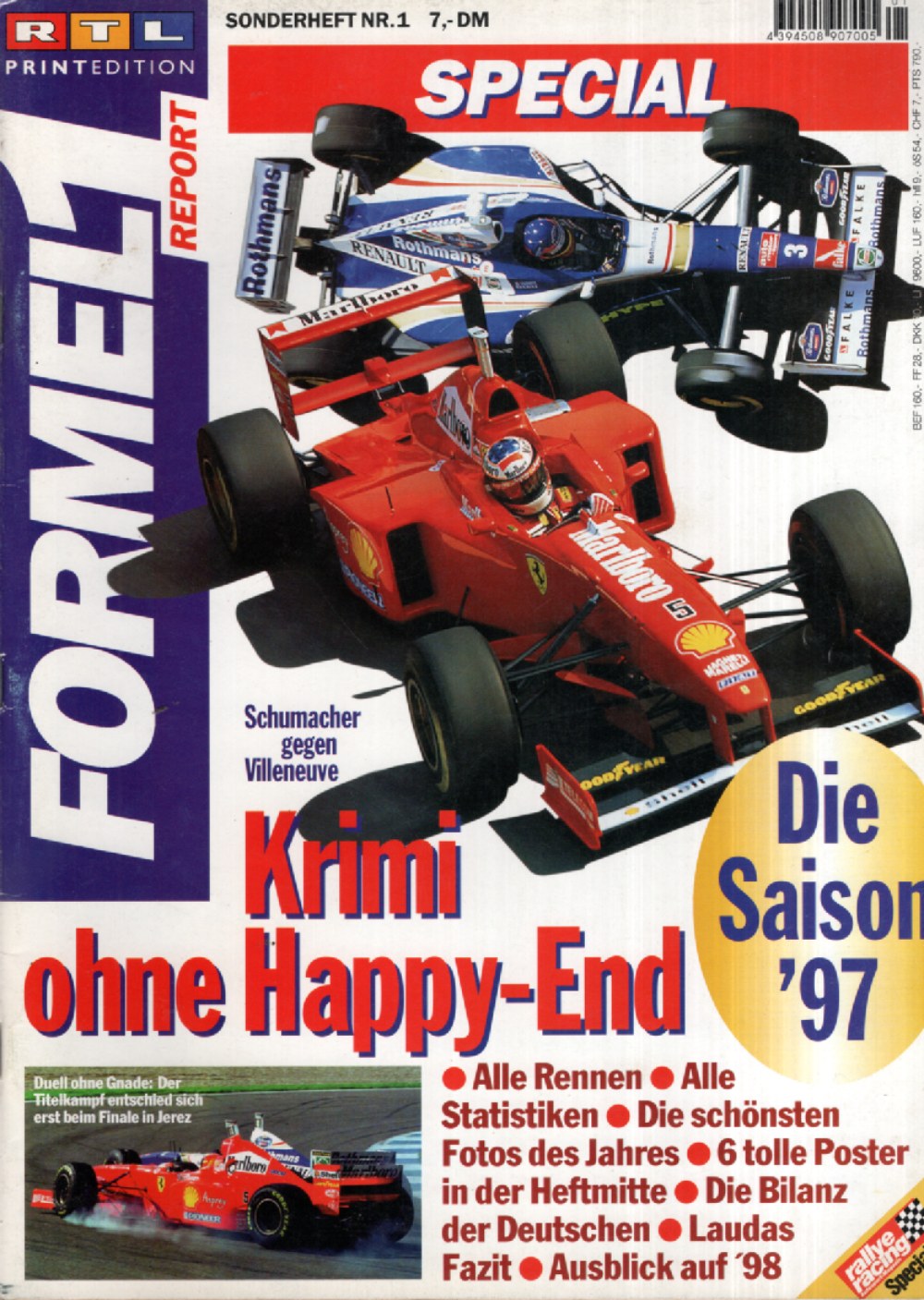 Formel 1 Report Spezial Magazin Deutschland 1997-01 Michael Schumacher Villeneuve