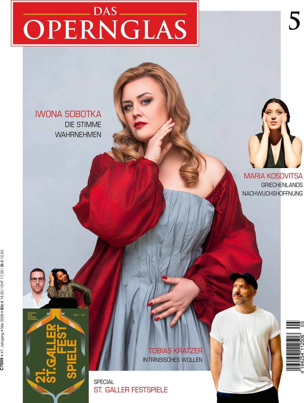 Das Opernglas Magazin Deutschland 2026-05 Iwona Sobotka Tobias Kratzer Maria Kosovitsa